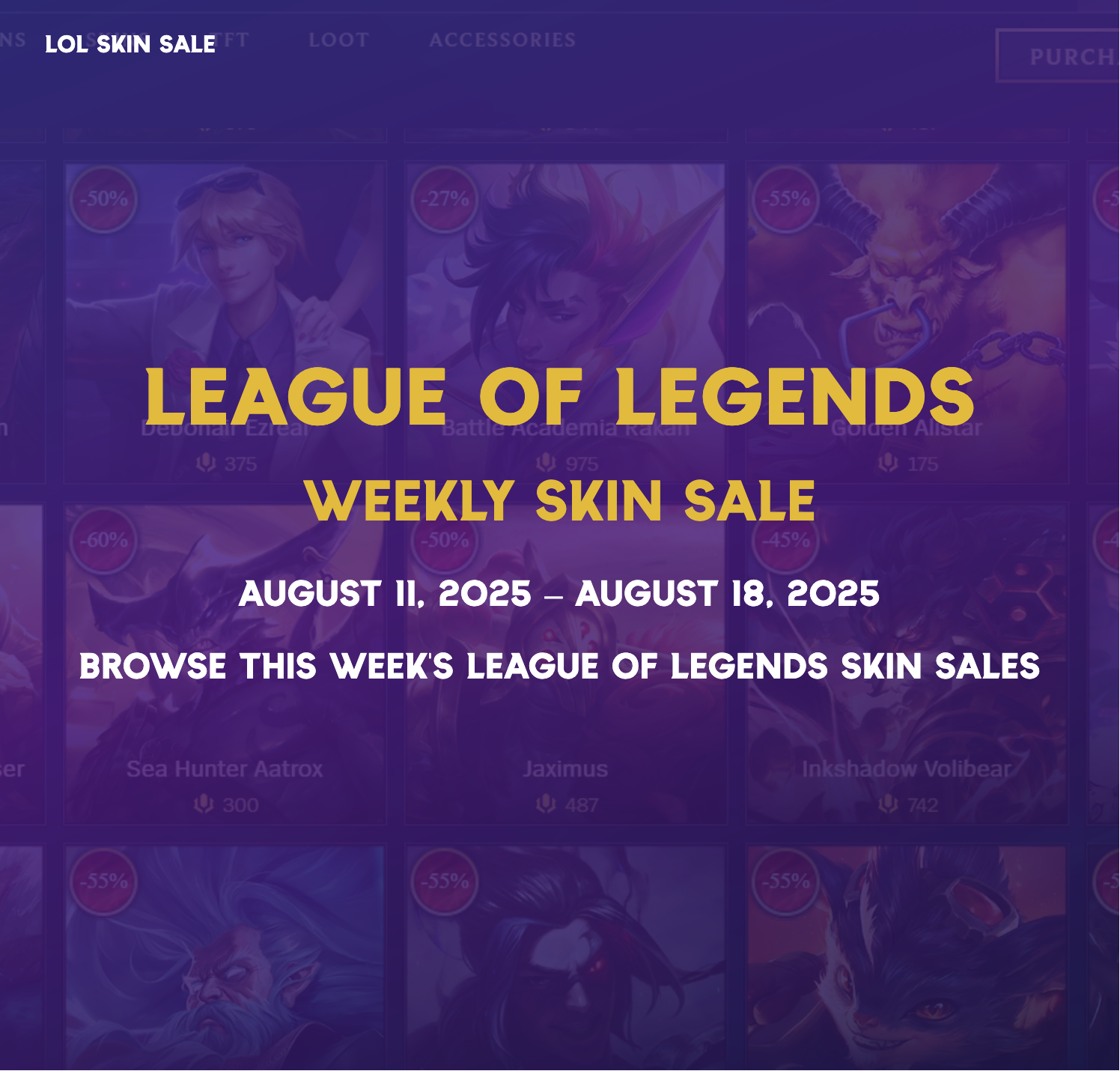 LoL Skin Sale Thumbnail